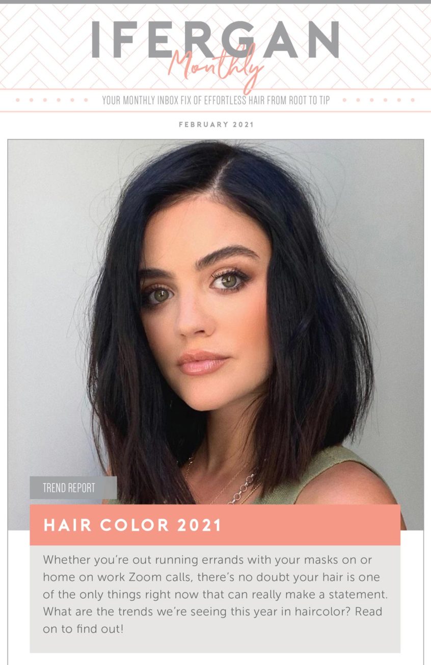 February 2021 - Ifergan Monthly - 2021 Hair Color Trend Report