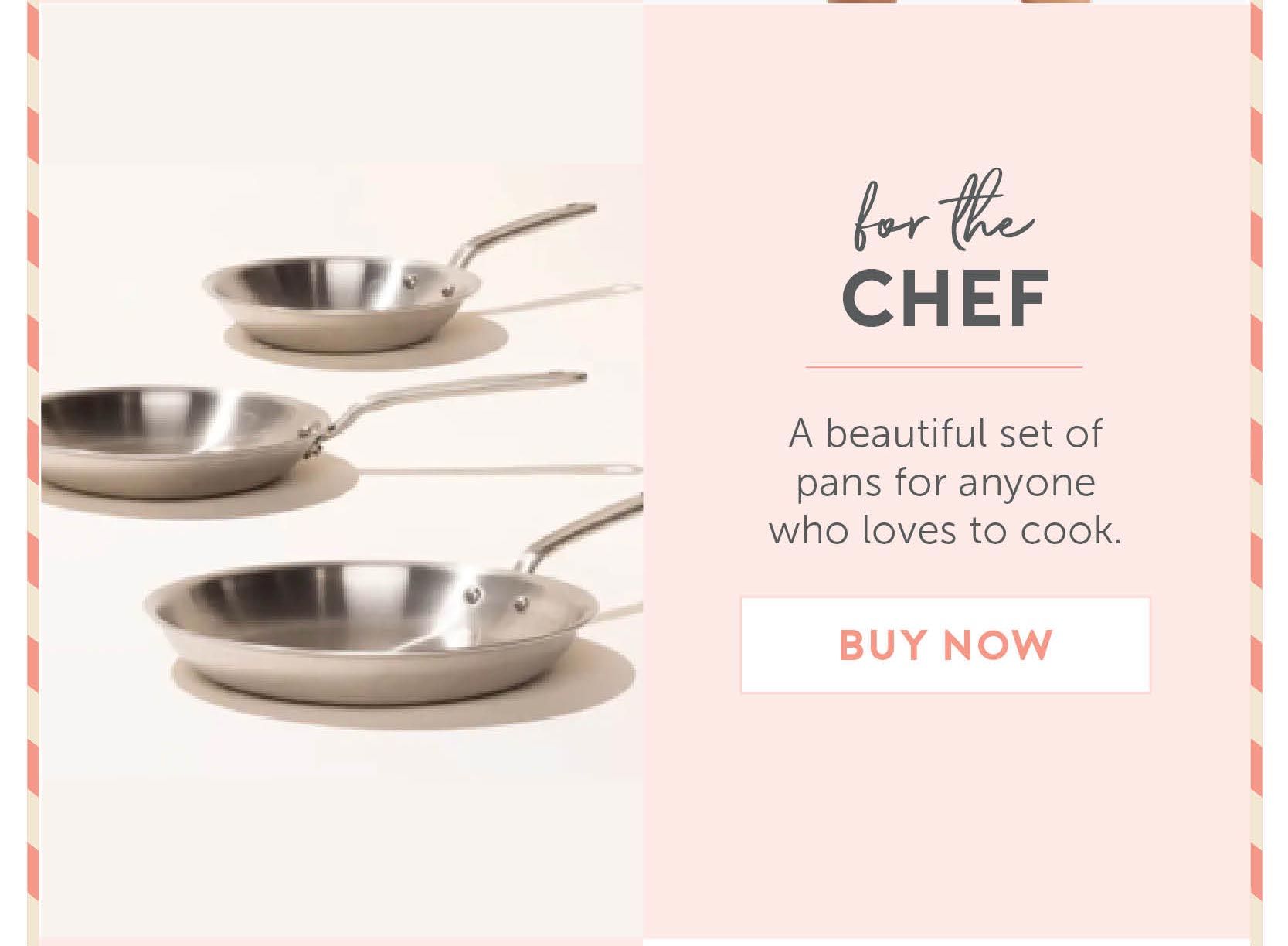 For someone who loves to cook. A beautiful set of pans for anyone who loves to cook.