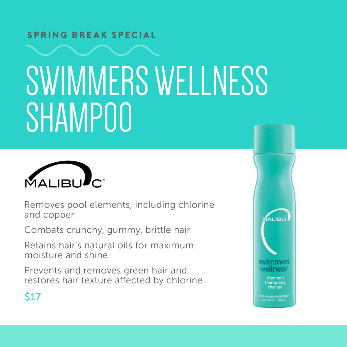 Après-shampoing Swimmers wellness conditionneur de Malibu C en 1000 ML pour Femme
