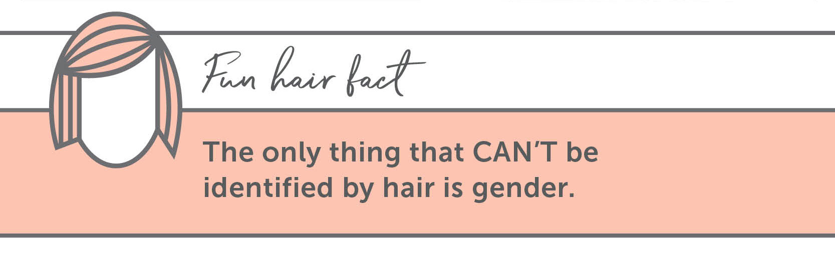 Fun Hair Facts: The only thing that CAN’T be identified by hair is gender.