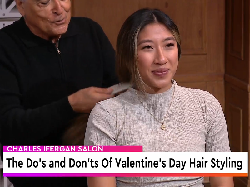 Screenshot on News Story - Charles Ifergan the Do's and Dont's of Valentine's Day Hair STyling