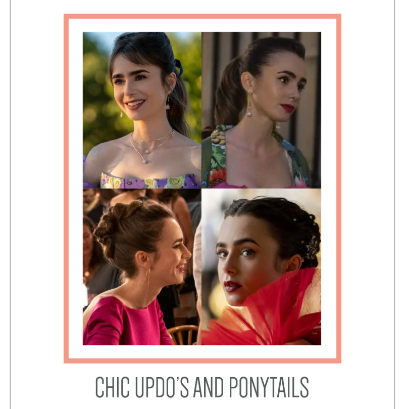 Chic updo's and ponytails