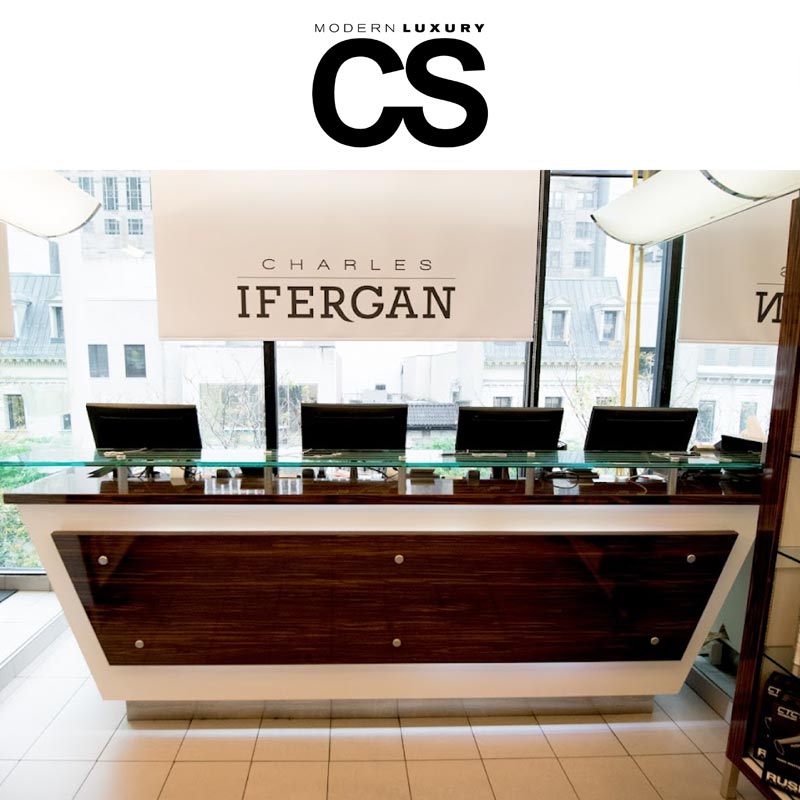 Reception desk at Charles Ifergan