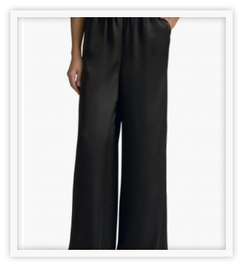 The easiest and classiest way to embrace this trend is with a silk pant like this. These can be dressed up or down, which is a huge bonus, and we love the idea of pairing with a sweater for a casual look.