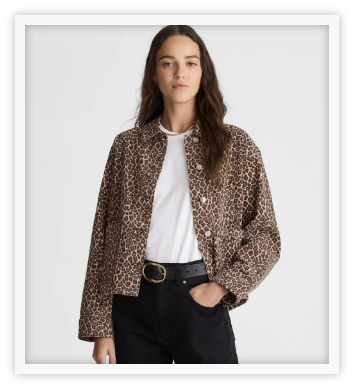While an animal print jacket seems like it would be a lot, the way this jacket looks and works like a neutral is the perfect piece to throw on over a t-shirt or light sweater and add some fun.